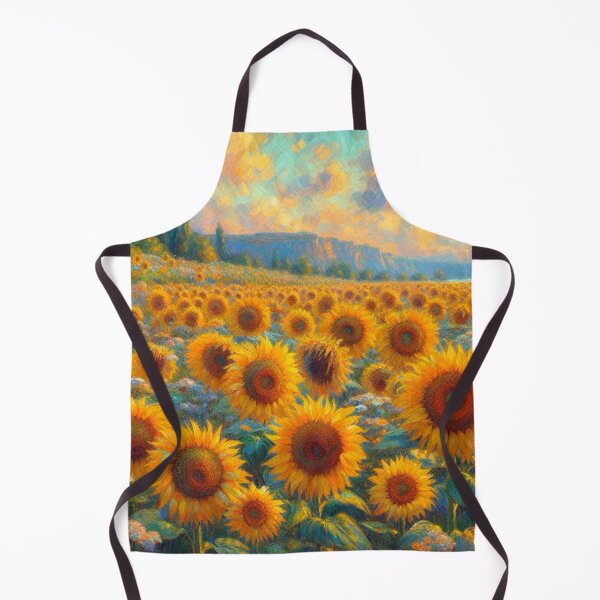 Item preview, Sunflowers on a Cloudy Day - Flower Field Painting designed and sold by Star-Fragment.
