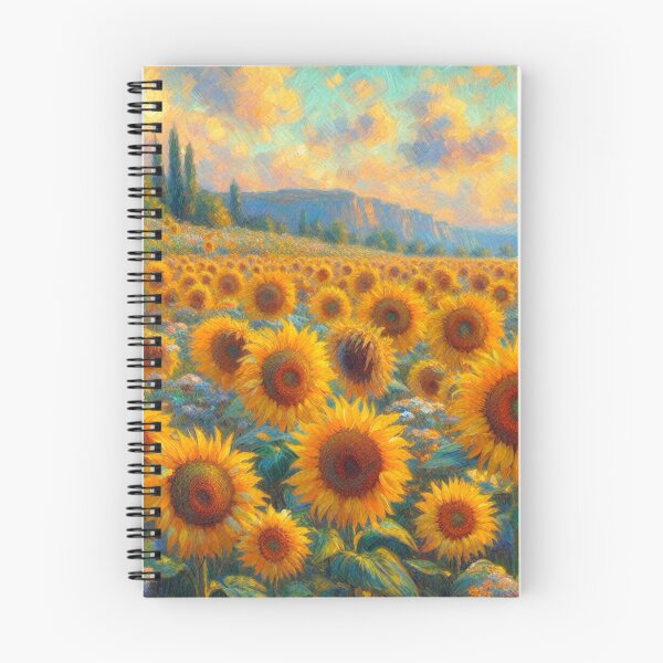 Item preview, Sunflowers on a Cloudy Day - Flower Field Painting designed and sold by Star-Fragment.