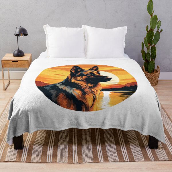 Item preview, German Shepherd Dog Sunset designed and sold by ArtFromBeyond.