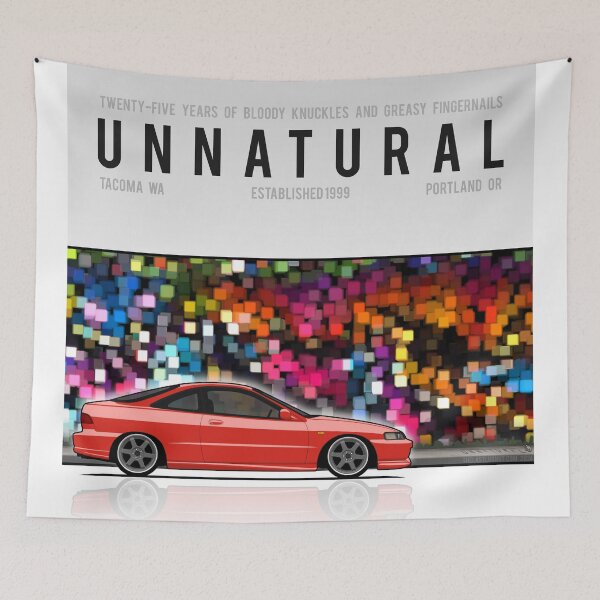 Item preview, Unnatural Car Club PNW: Red Hatchback DC2 designed and sold by The Last Lugnut.