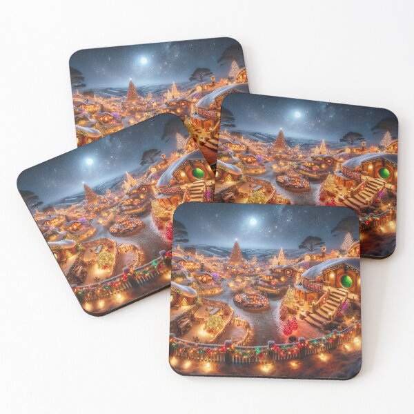 Item preview, A Hobbiton Christmas Panorama designed and sold by Gravitylessarts.