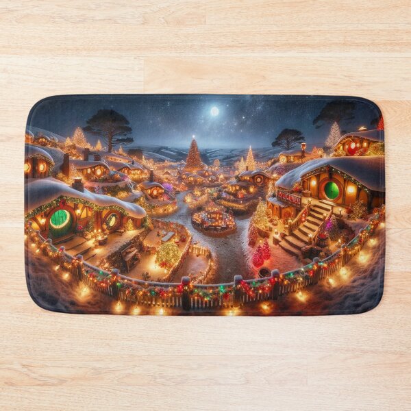 Item preview, A Hobbiton Christmas Panorama designed and sold by Gravitylessarts.