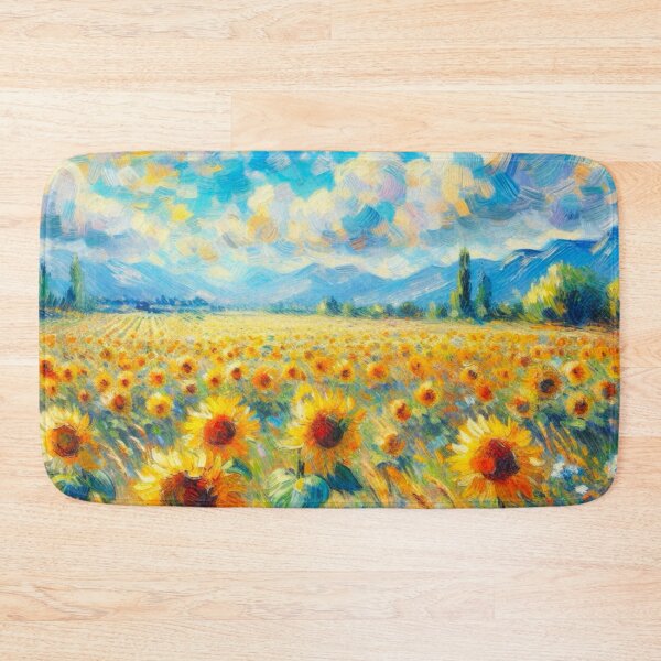 Item preview, Sunflower Valley - Flower Field Painting designed and sold by Star-Fragment.