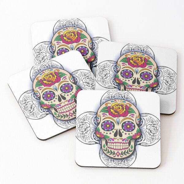 Item preview, Day of the Dead Skull and Rose designed and sold by PokyWoky.