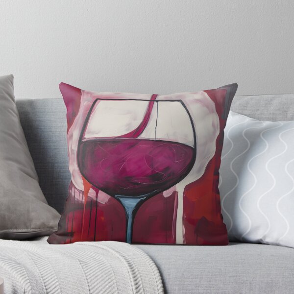 Item preview, Vivid Elegance- Anthropomorphic Playful Dance of Colors in Red Wine Delight designed and sold by OlfactoART Studio.