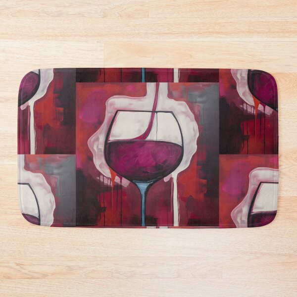 Item preview, Vivid Elegance- Anthropomorphic Playful Dance of Colors in Red Wine Delight designed and sold by OlfactoART Studio.