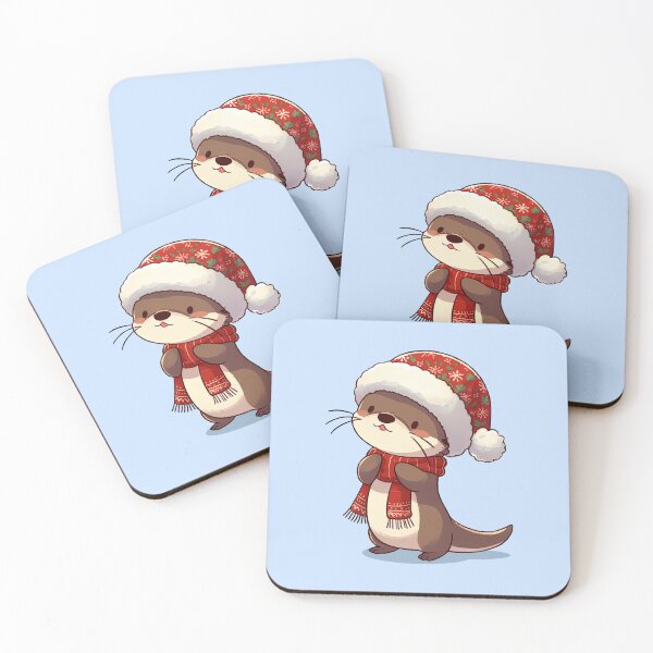 Item preview, Cute Christmas Otter designed and sold by KAI-Studio.