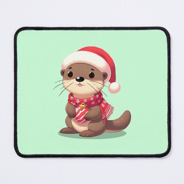 Item preview, Adorable Christmas Otter designed and sold by KAI-Studio.
