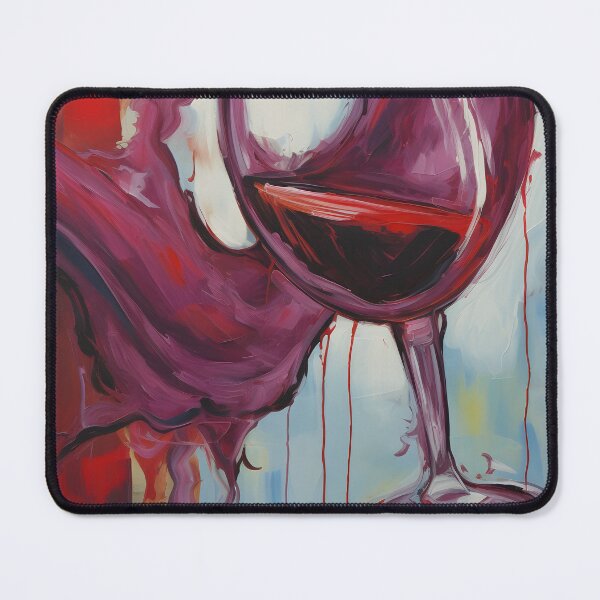 Item preview, Joyful Sips- Embracing Anthropomorphic Playfulness in the Radiant Red Wine Glass designed and sold by OlfactoART Studio.