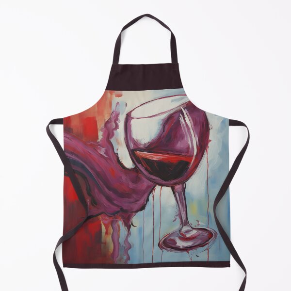 Item preview, Joyful Sips- Embracing Anthropomorphic Playfulness in the Radiant Red Wine Glass designed and sold by OlfactoART Studio.
