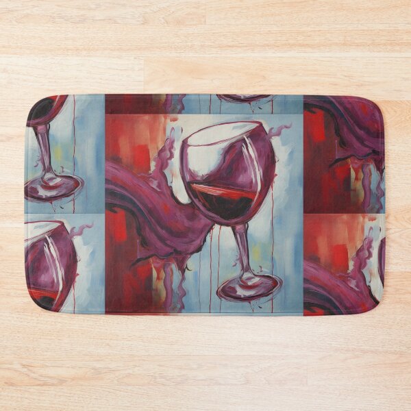 Item preview, Joyful Sips- Embracing Anthropomorphic Playfulness in the Radiant Red Wine Glass designed and sold by OlfactoART Studio.