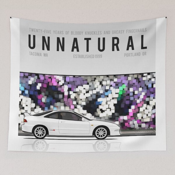 Item preview, Unnatural Car Club PNW: Championship White Hatchback DC2 ITR designed and sold by The Last Lugnut.
