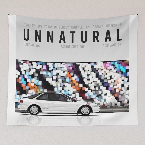 Item preview, Unnatural Car Club PNW: White Hatchback DA6 designed and sold by The Last Lugnut.