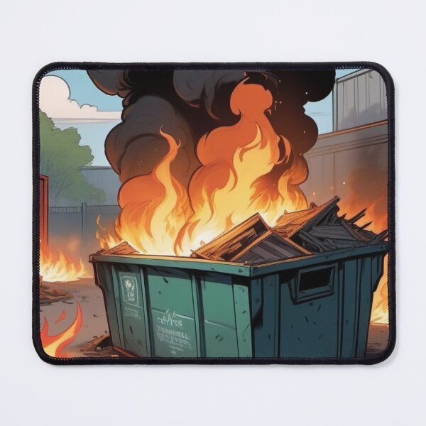 Item preview, Dumpster Fire: A Usual Monday at the Office designed and sold by ccl2023.