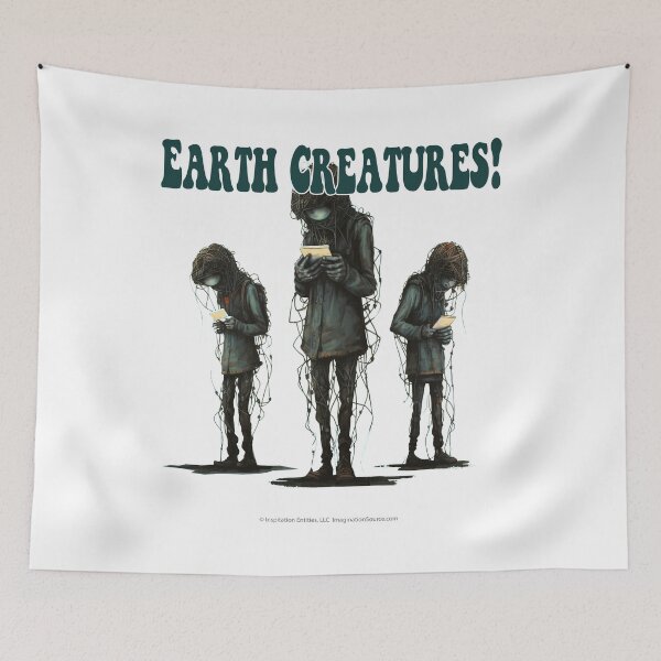 Item preview, Earth Creatures Who Are Yellow & Hairy - For Light Backgrounds designed and sold by The Imagination Source™.