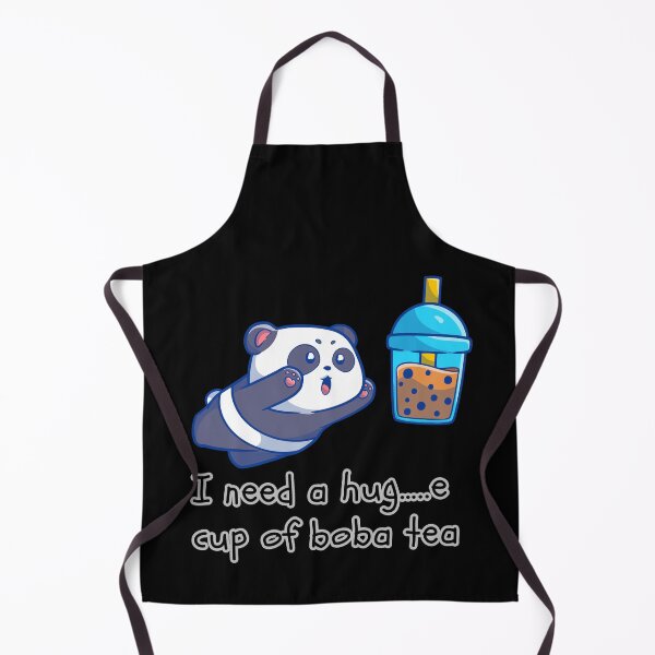 Item preview, The chubby panda eats bubble tea. designed and sold by attakorn.