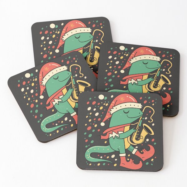 Item preview, Saxophone Lizard Christmas Jingle designed and sold by VoyteksDesigns.