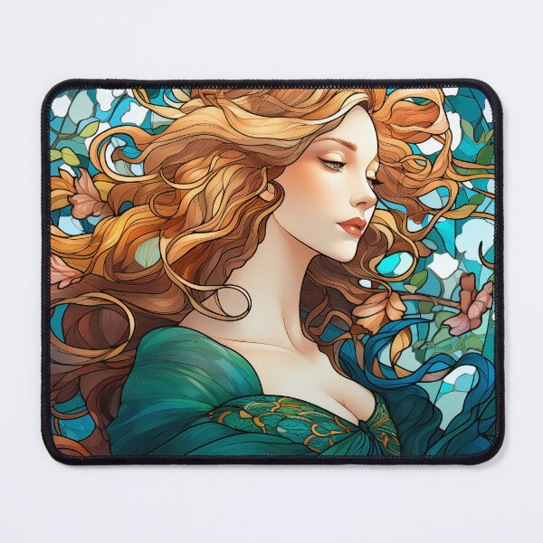 Item preview, Helena - Dark Blond Woman in Art Nouveau Style designed and sold by Rivercoatl.