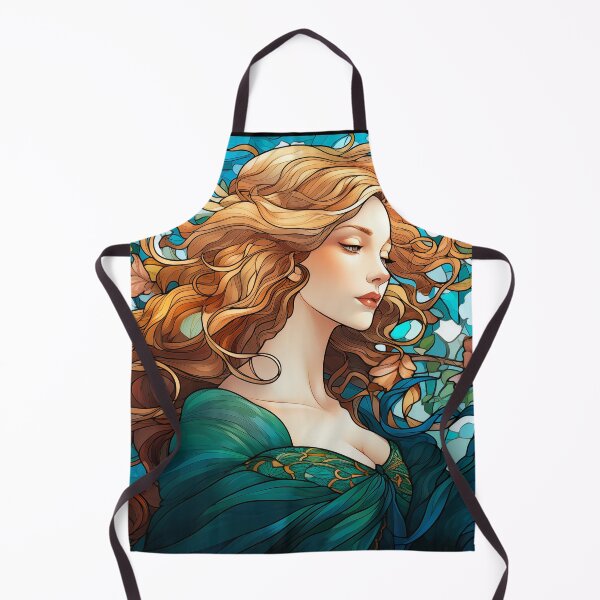Item preview, Helena - Dark Blond Woman in Art Nouveau Style designed and sold by Rivercoatl.