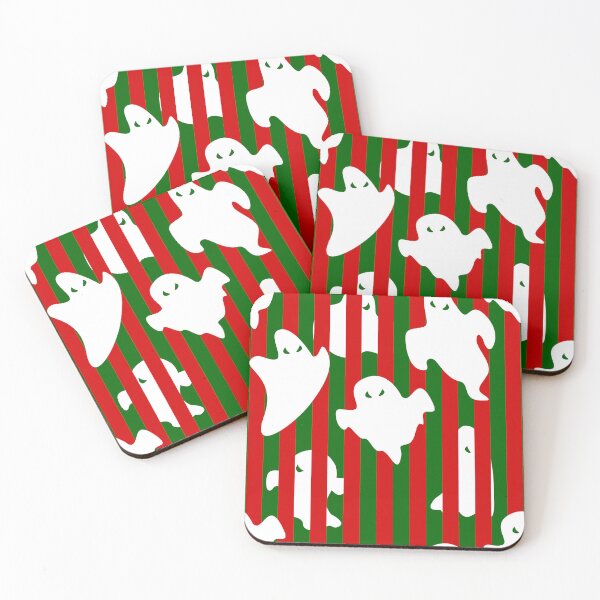 Item preview, ugly christmas ghost spooky gothmas stripes designed and sold by Gossip Rag.