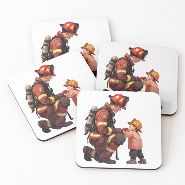 Item preview, Legacy of Valor - Firefighter and Child Bonding Moment Art designed and sold by NovaGenArt.