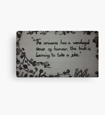 Universal Humour Canvas Print