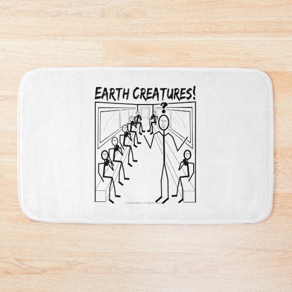 Item preview, Earth Creatures In The Subway? - For Light Backgrounds designed and sold by The Imagination Source™.