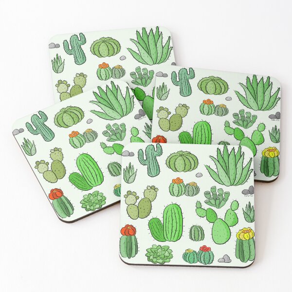 Item preview, Cactus and succulent print designed and sold by doodletokki.