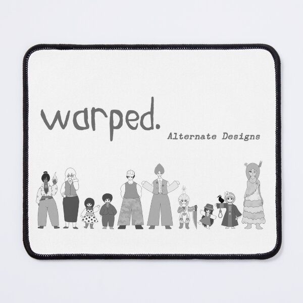 Item preview, Warped Alternate Design Mouse Pad designed and sold by dweebsdraws.