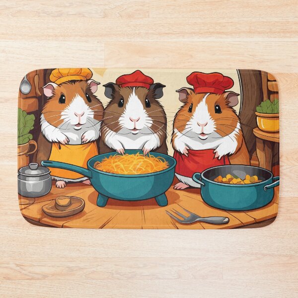 Item preview, Guinea Pigs Cooking Artwork designed and sold by WildlifeInc.