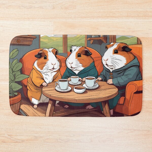 Item preview, Guinea Pigs and Coffee Artwork designed and sold by WildlifeInc.