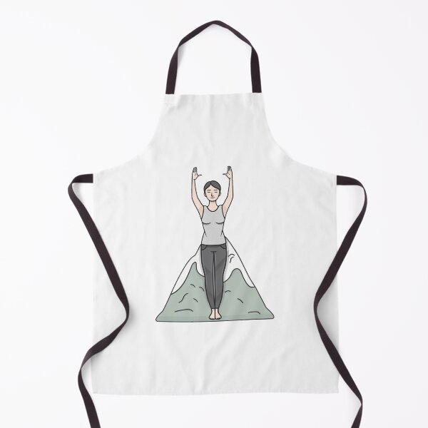 Item preview, Mountain Serenity - Yoga Ascent Illustration designed and sold by NovaGenArt.