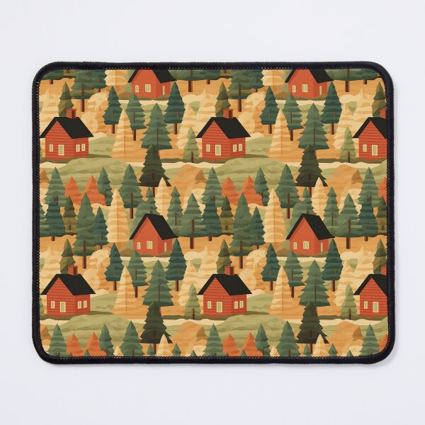 Item preview, little red cabins in the woods designed and sold by darkartsflowers.