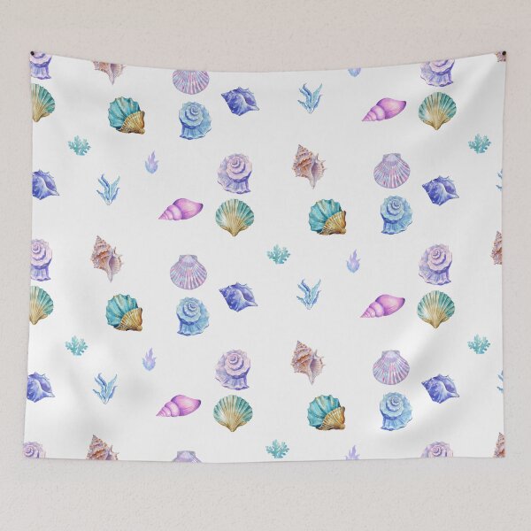 Item preview, Watercolor Abstract Seashells  designed and sold by silviaol.