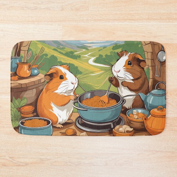 Item preview, Guinea Pigs Cooking Artwork designed and sold by WildlifeInc.
