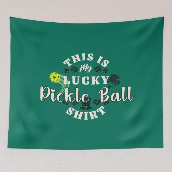 Item preview, Lucky Pickle Ball St Patricks Day designed and sold by CheekyChimpCo.