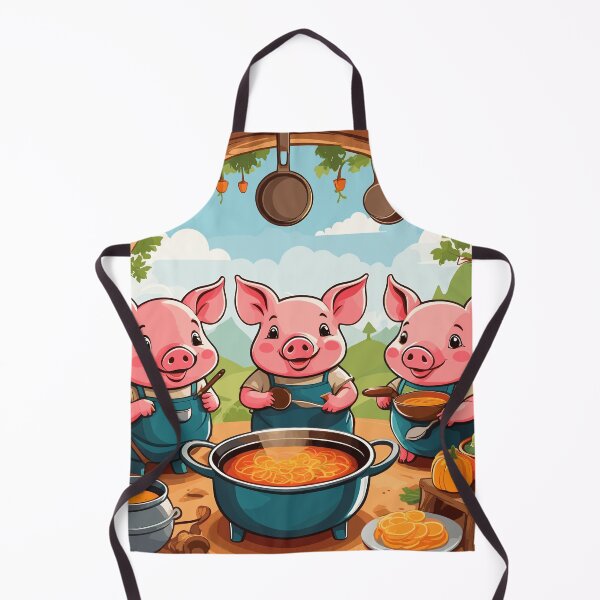 Item preview, Piglets Cooking Artwork designed and sold by WildlifeInc.