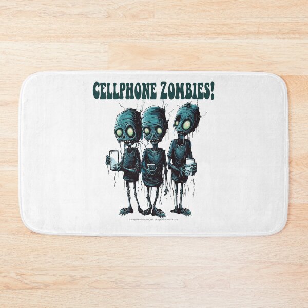 Item preview, Cell Phone Zombies - Green Trio - For Light Backgrounds designed and sold by The Imagination Source™.