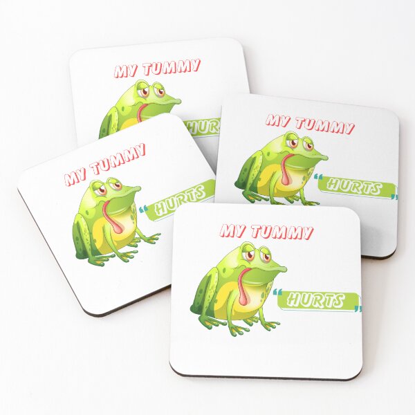 Item preview, Sick frog, my tummy hurts designed and sold by MJOSTORE.