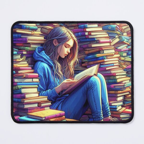 Item preview, Books and girl. designed and sold by growing-mom.