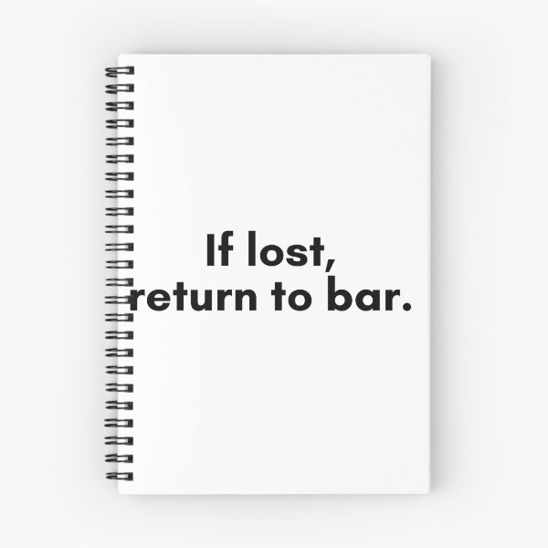 Aperçu de l'œuvre If Lost, Return to Bar créée et vendue par TrendIt-.