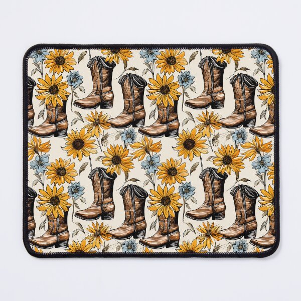 Item preview, cowboy boots with sunflowers #2 designed and sold by darkartsflowers.