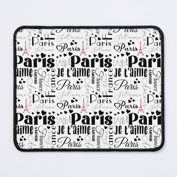 Item preview, Stylish Paris Love Affair Je Taime Typography Text Pattern designed and sold by ClaudiaFlores.