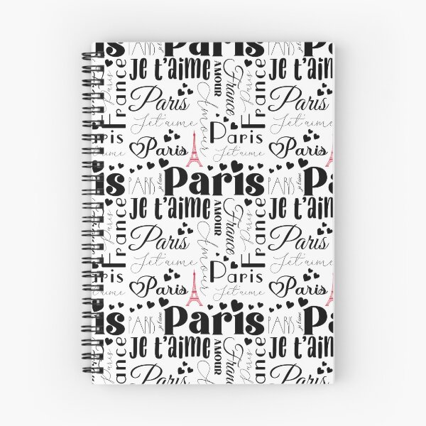 Item preview, Stylish Paris Love Affair Je Taime Typography Text Pattern designed and sold by ClaudiaFlores.