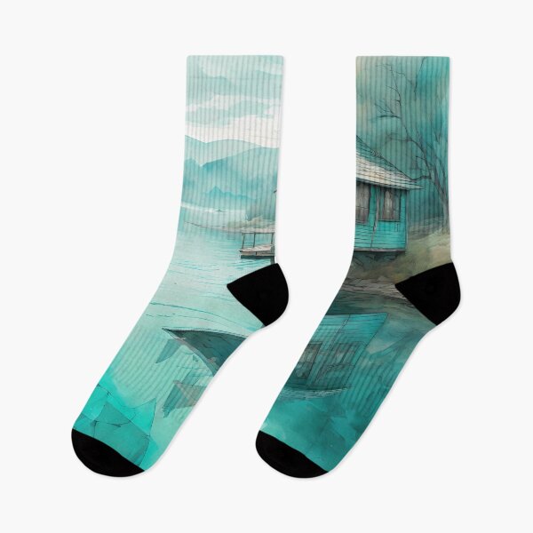 Item preview, Awaiting Echoes: Digital Art that Resonates with Waiting and Grief, Capturing Timeless Lakeside Moments. designed and sold by Artedig.