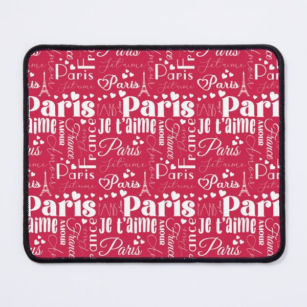 Item preview, Stylish Paris Love Affair Je Taime Typography Text Pattern designed and sold by ClaudiaFlores.