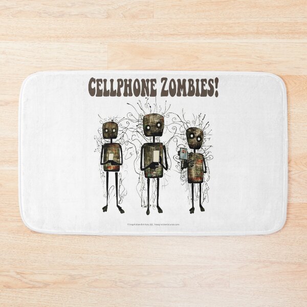 Item preview, Cell Phone Zombies With Square Heads - For Light Backgrounds designed and sold by The Imagination Source™.