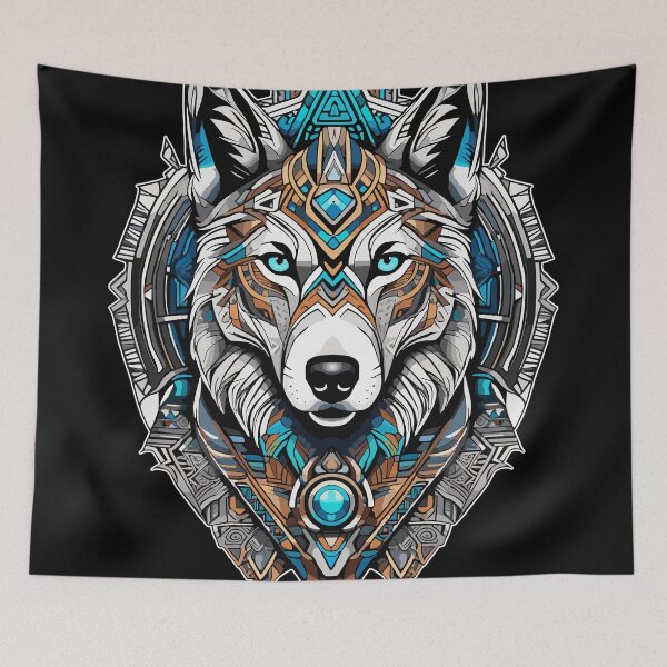 Item preview, Futuristic Wolf 001W designed and sold by manifestroots.