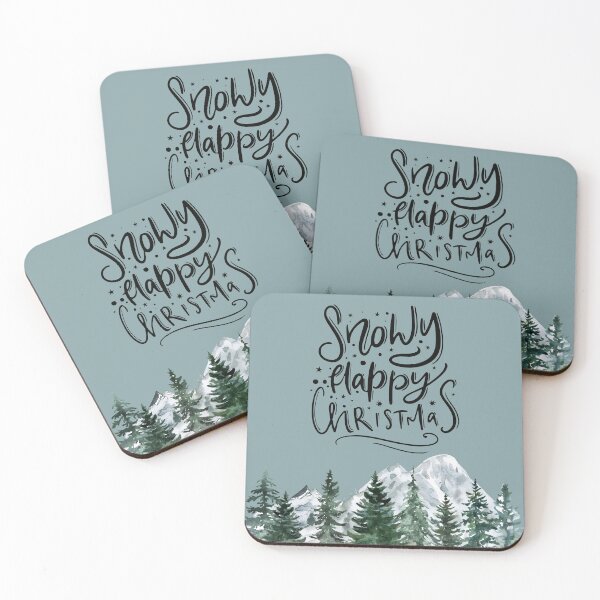 Item preview, Snowy Happy Christmas designed and sold by TidyKitchenInc.