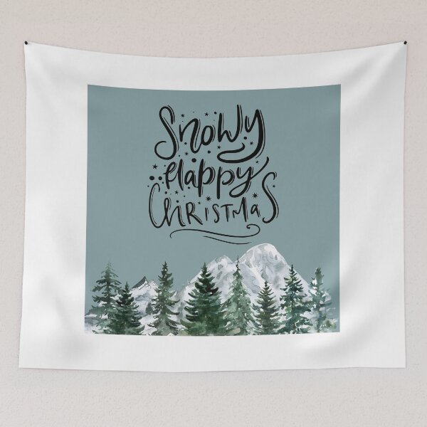 Item preview, Snowy Happy Christmas designed and sold by TidyKitchenInc.